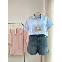 Áo sơ mi cộc tay M805111 FREESIZE<75KG [BOON BOON BIGSIZE]