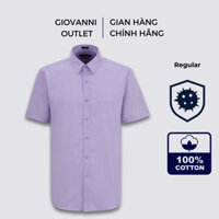 Áo Sơ Mi Cộc Tay Nam GIOVANNI SARTORIA Chất Liệu 100% Cotton Pima Cao Cấp Dáng Regular SSS01-009