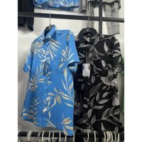 Áo sơ mi cộc tay nam vải đũi hàng Pierre Cardin hai màu thoáng mát nhẹ nhàng