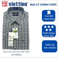 Áo sơ mi cộc tay vạt bằng Việt Tiến