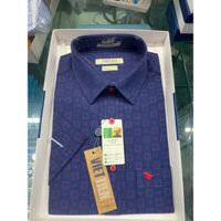 Áo sơ mi công sở nam Việt Tiến ngắn tay ,vạt ngang 2002