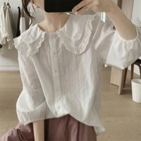 Áo Sơ Mi cotton Tay Lửng Dáng Rộng Thời Trang Mùa Hè 1 + 1