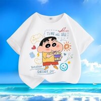 Áo sơ mi Crayon Shin chan dành cho trẻ em Áo thun Cotton T1