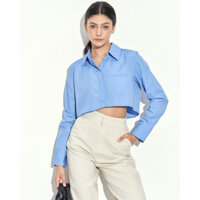 Áo Sơ Mi Croptop Tay Dài Milune | 3658 | Lana Official