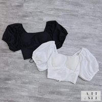 ÁO SƠ MI CROPTOP