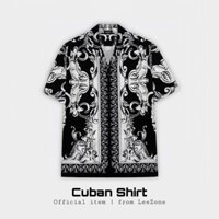 Áo sơ mi Cuban LeeZone form rộng, chất vải lụa thoáng mát | Sơ mi Hoàng Gia