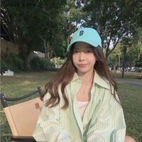 Áo sơ mi dài tay cổ Polo màu xanh lá cây Áo khoác nữ cao cấp Hàn Quốc dáng rộng hàng đầu kiểu Pháp