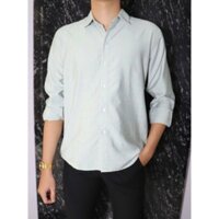 áo sơ mi dài tay cổ trụ hàn quốc rất dễ thương