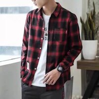 Áo sơ mi dài tay kẻ sọc mùa xuân thu hè