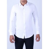 Áo sơ mi dài tay nam Owen Trắng cổ viền - AS91471D