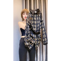 Áo sơ mi dáng dài Quảng Châu Cao Cấp đai da eo chất lụa Lalin siêu đẹp mã M4