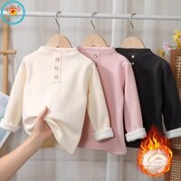 Áo sơ mi đế IQ Angel dralon sang trọng dày ấm áp mùa thu đông phù hợp cho bé trai và bé gái