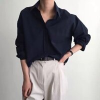 Áo sơ mi đen dài tay