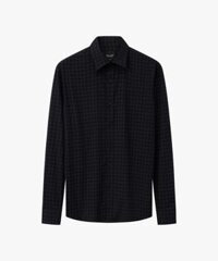 Áo Sơ Mi Đen Hoạ Tiết, Cao Cấp, Chống Nhăn, Kháng Khuẩn 9SMDH555DEN