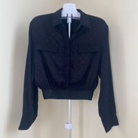 Áo sơ mi đen tuyền