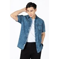 Áo Sơ Mi Denim Tay Ngắn , thời thượng, lịch lãm, chỉn chu John Henry - WS24SS15P-SCRG