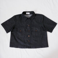 Áo sơ mi denim tay ngắn