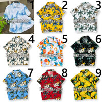 Áo Sơ Mi Đi Biển - Trái Cam Chuối Đào Hoa Sứ Trái Thơm Dứa Cây Dừa - Áo Đôi Đồng Phục Nhóm Lớp Team Building