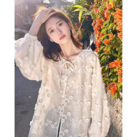 Áo sơ mi đính hoa BAM STORE