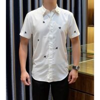 Áo sơ mi Dior Trắng họa tiết Ong Đen thêu LA on web TANYA