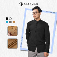 Áo sơ mi đũi cổ tàu dài tay chất liệu đũi xước mềm nhẹ DATAMAN - SMDT22-01