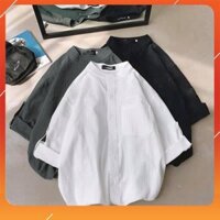 Áo sơ mi đũi cổ tàu Jack Lane, áo sơ mi nam nữ Unisex á2 . ⛑