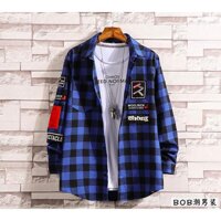 Áo Sơ Mi FLANNEL CARO In Tay  MÀU ĐỎ , MÀU XÁM , MÀU XANH DƯƠNG  - NHUH20