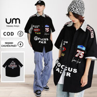 Áo sơ mi form rộng nam cá tính hiphop plus size. áo sơ mi tay ngắn họa tiết phong cách hàn quốc mùa hè unisex