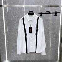 Áo Sơ Mi Hai Cầu Vai Thiết Kế Lịch Lãm Sang Trọng - Sơ Mi Nam Sọc Đen