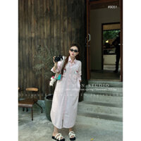 ÁO SƠ MI HELLO KITTY DÁNG XUÔNG ĐUÔI TÔM