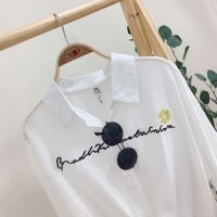 áo sơ mi hoa cúc vàng