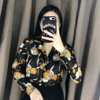Áo sơ mi hoa Diên vỹ- A0020