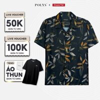 Áo Sơ Mi Họa Tiết Ngắn Tay Nam POLYS Fullbox, Lụa Mango Không Nhăn Mềm Mịn Giãn 4 Chiều WILLOW Shirt