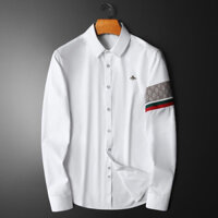 Áo sơ mi in nam tay dài thời trang thanh lịch, chất lụa hàn co giãn nhẹ, form chuẩn TS tôn dáng body