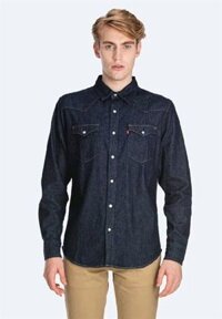 Áo Sơ Mi Jeans Levi's Tay Dài Màu Xanh Đen