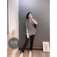 Áo sơ mi kẻ caro bigsize