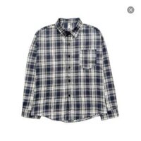 Áo sơ mi kẻ caro Flannel xanh nước biển SM105 Menswear