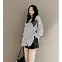 Áo sơ mi kẻ carô trái tim phong cách cá tính