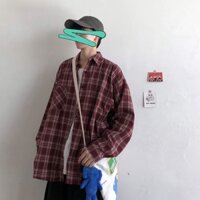 Áo sơ mi kẻ sọc caro form rộng - Áo sơ mi unisex 🍂 Flannel Shirt