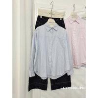 Áo sơ mi Kẻ Sọc tay dài 1 túi Basic