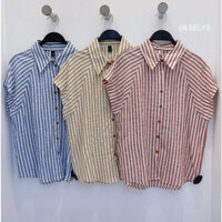 Áo sơ mi kẻ sọc tay hến ( T.Bao 3027