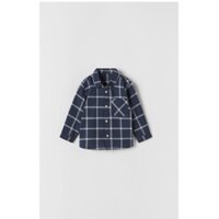 Áo sơ mi kẻ tím than bé trai Zara
