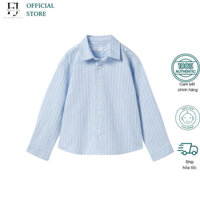Áo sơ mi kẻ xanh chính hãng Zara size 6-7-8-9y