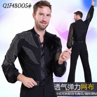 Áo sơ mi khiêu vũ nam đính đá