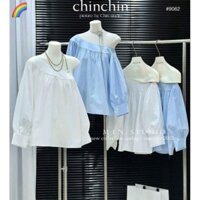 ÁO SƠ MI LỆCH VAI TIỂU THƯ TAY PHỒNG CHUẨN ẢNH - HÀNG TK