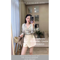 Áo sơ mi lụa họa tiết dây xích ZARA