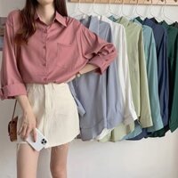 Áo sơ mi lụa tăm Quảng châu