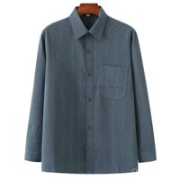 Áo sơ mi mỏng mùa hè bằng vải cotton lanh cho nam giới trung niên và người cao tuổi, áo cho bố, áo cho ông, áo dài tay mùa xuân thu