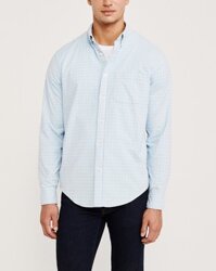 Áo sơ mi nam Abercrombie AF-US-SM118 Oxford Shirt Light Blue Check