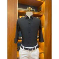 ÁO SƠ MI NAM ADAM STORE ĐEN THÊU SDTK0020